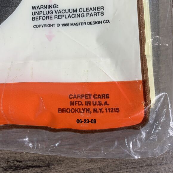 Vacuum Cleaner Bags for Eureka F&G Uprights -3 BAGS x 2 Pks by Carpet Care - Picture 6 of 7